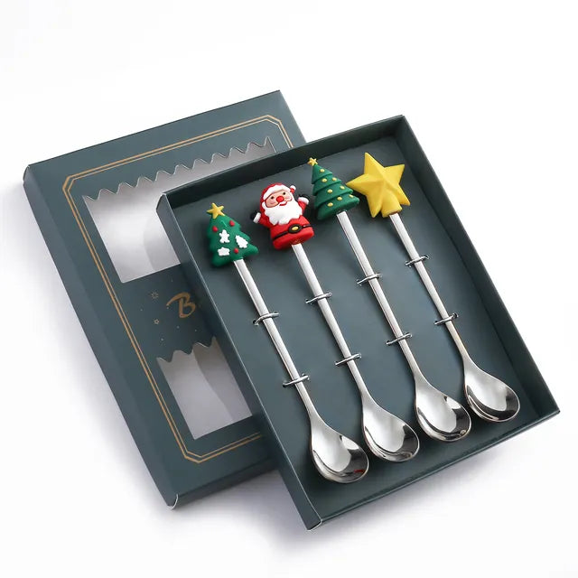 Christmas Cutlery Set: Festive Spoon and Fork