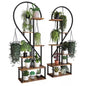 Heart Shaped Plant Shelf Holder 6 Tiers Metal Indoor Plant Stand