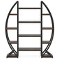 Industrial Large Plant Stand Multilayer Garden Flower Rack Bookshelf Half Moon Shaped