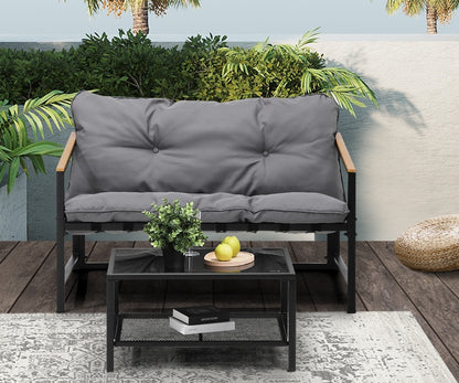 2 Piece Outdoor Garden Patio Lounge Set