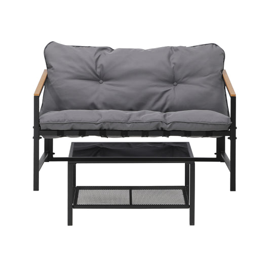 2 Piece Outdoor Garden Patio Lounge Set