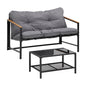 2 Piece Outdoor Garden Patio Lounge Set