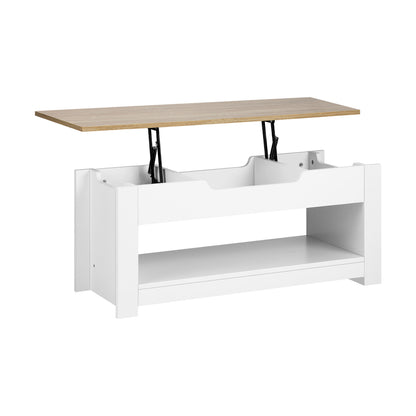 Coffee Table with Lift Up Top Hidden Storage Shelf