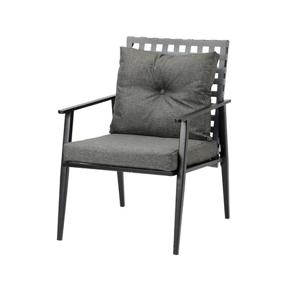 Black 2 Seater Outdoor Furniture Set with Ice Bucket Table