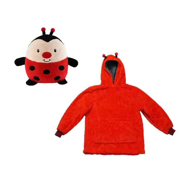 Kids Plushy Blanket Hoodie