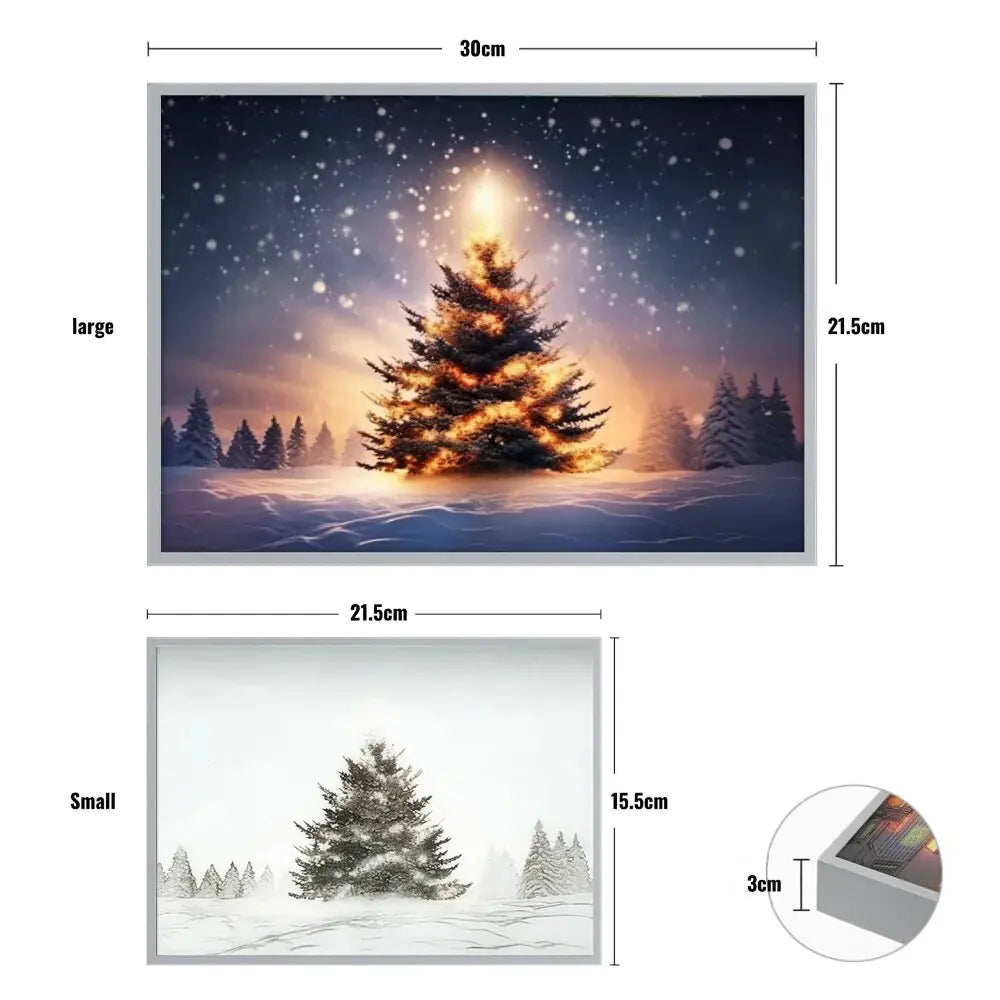 Christmas Tree LED Print