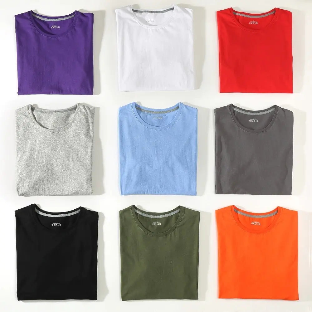 Plain Colored Short Sleeve Tees