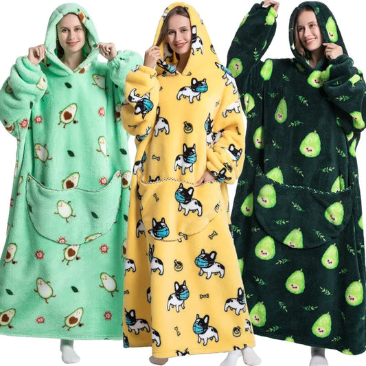 Oversized Wearable TV Blankets