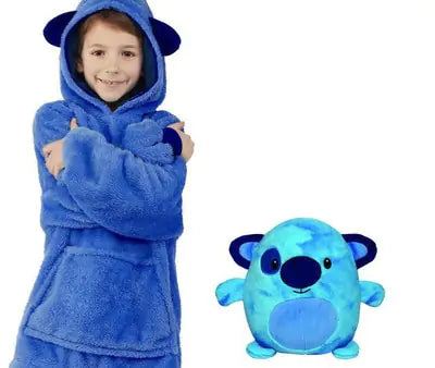 Kids Plushy Blanket Hoodie