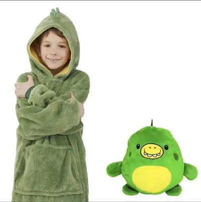 Kids Plushy Blanket Hoodie