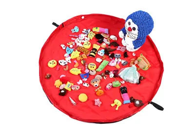 Kids Toy Storage Bag And Play Mat