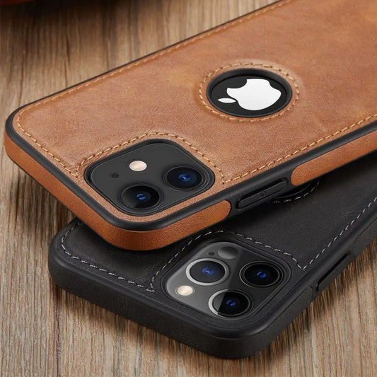 Luxury PU Leather Phone Case for iPhone 13 Pro, 11, 12 Pro Max, XR, XS Max, X, 7 Plus, and 13