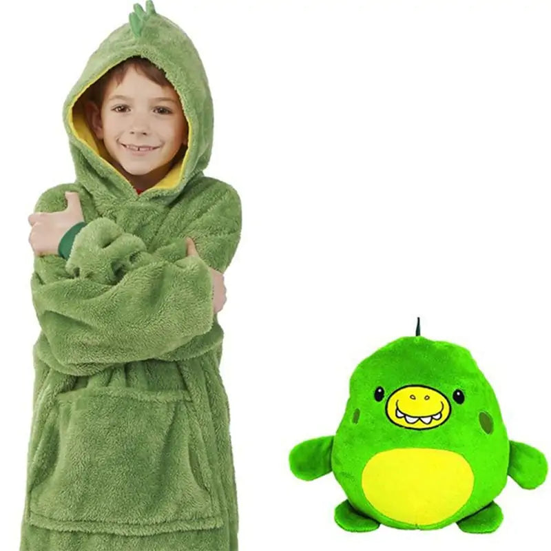 Kids Plushy Blanket Hoodie