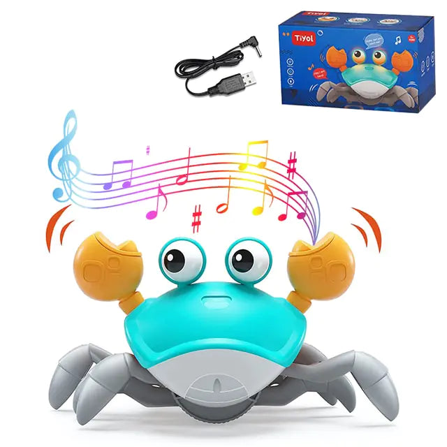 Cute Sensing Crawling Crab Baby Toy