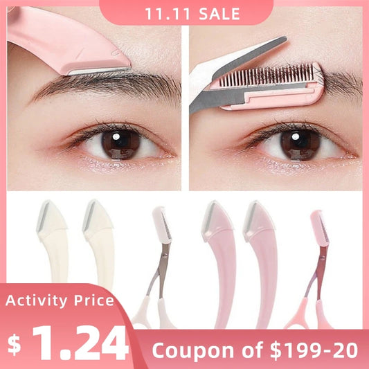 Eyebrow Trimming Scissors With Comb