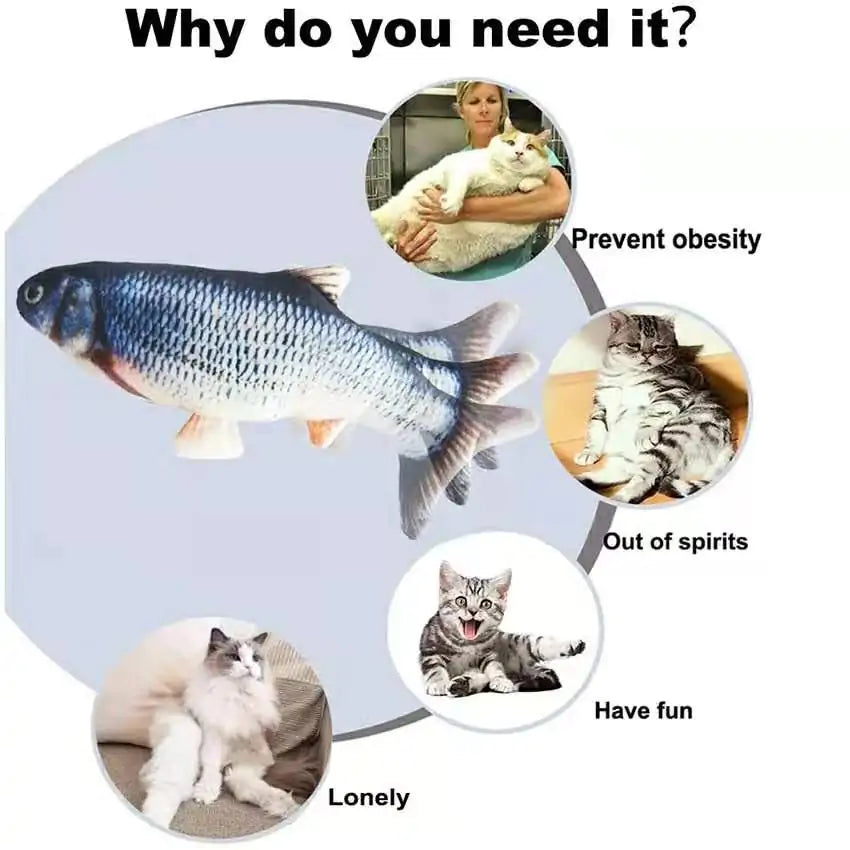 Interactive Toy Fish for Cats